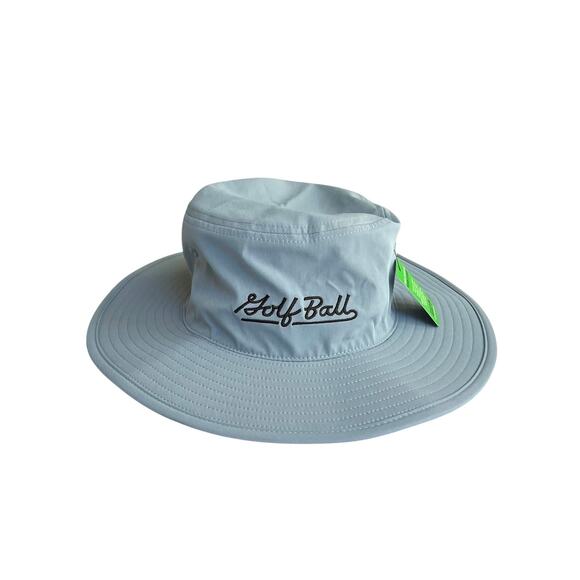 Shade Headwear Golf Ball Boonie Hat Tuckaway Country Club Gray 4” Brim NWT - Picture 1 of 8